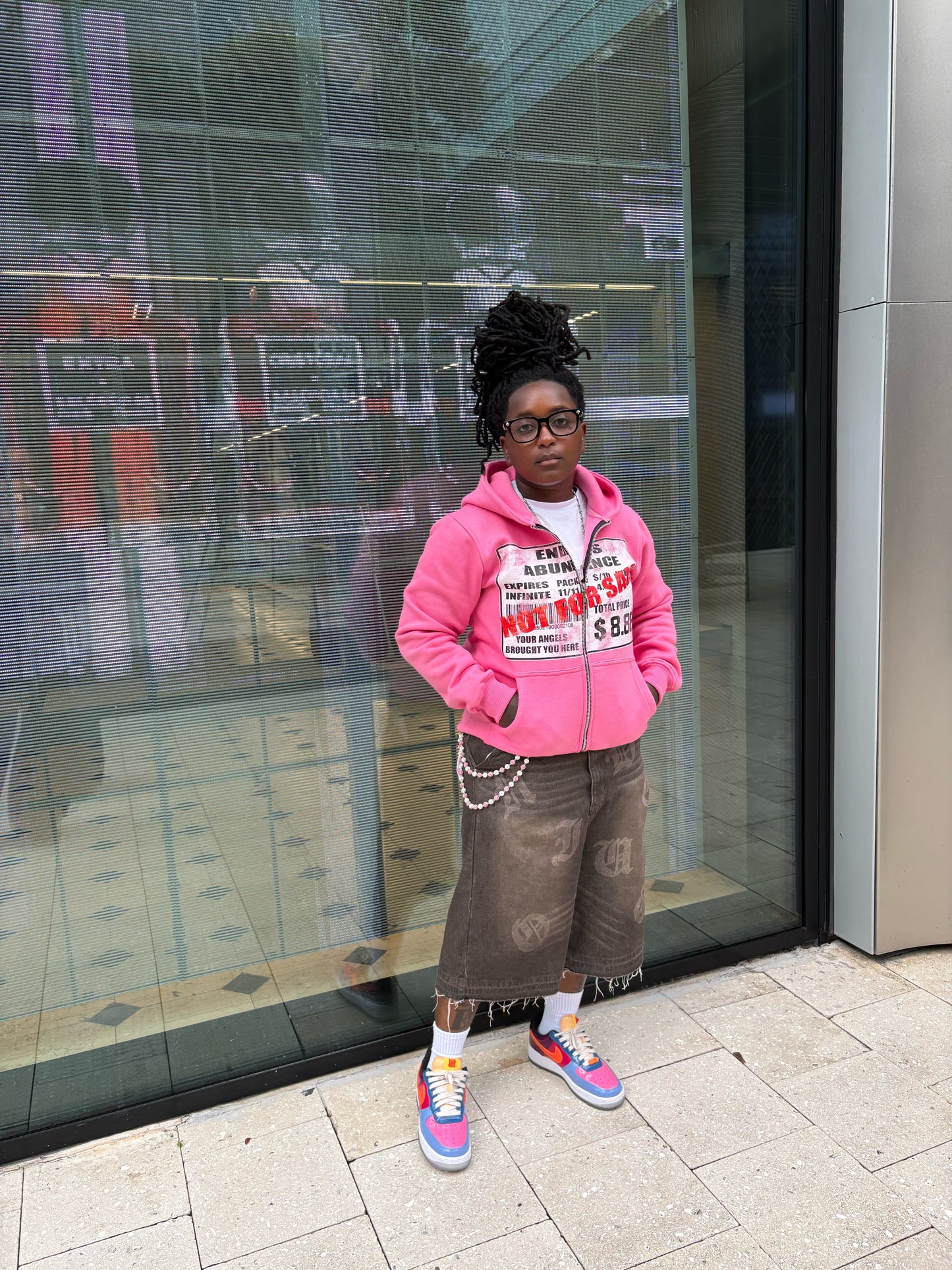 888 PRICE TAG PINK HOODIE