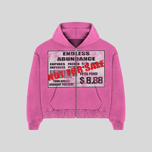 888 PRICE TAG PINK HOODIE