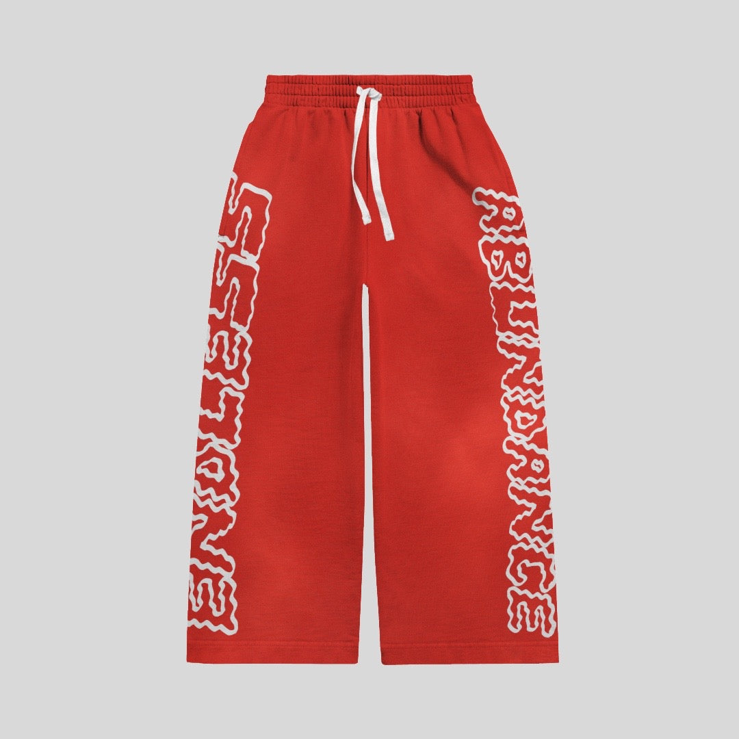 ENDLESS ABUNDANCE RED SWEATS