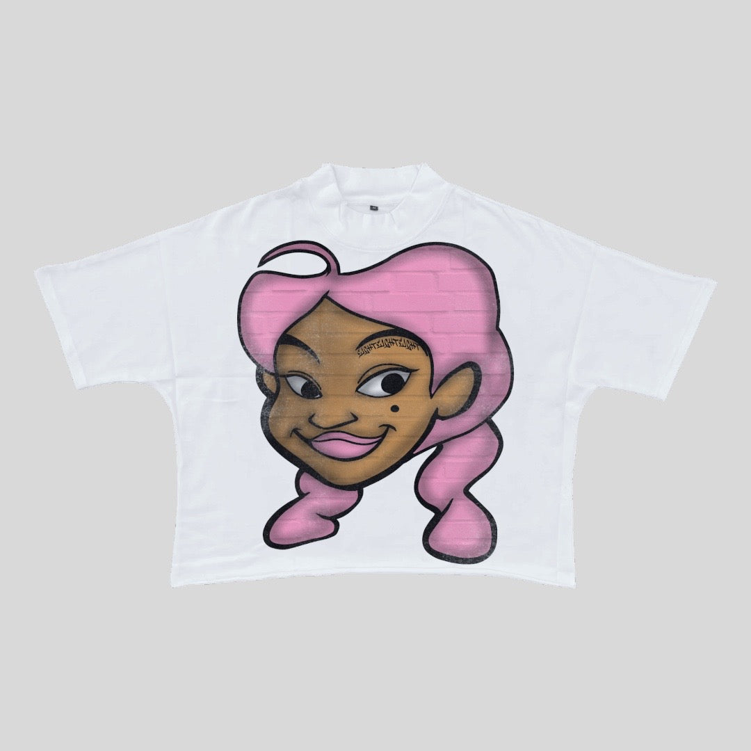 PENNY PROUD PINK & WHITE TEE